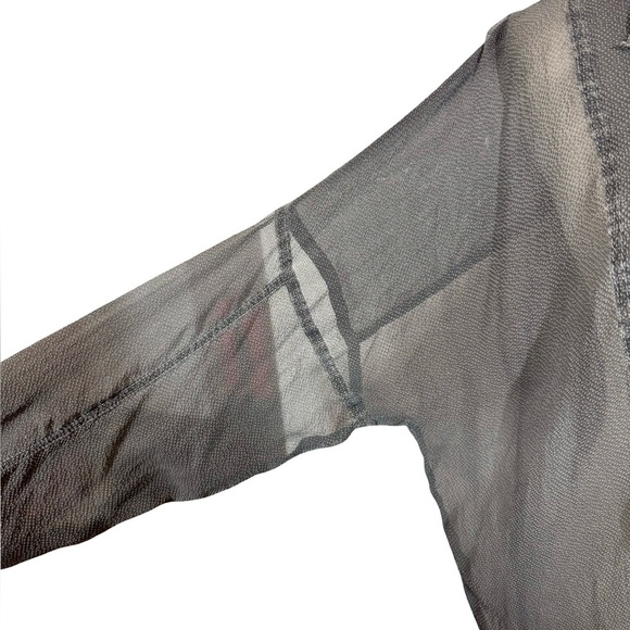 Annette Görtz Goertz Rio 100% Silk Sheer Asymmetrical Crossover Blouse 16104 - Picture 3 of 10